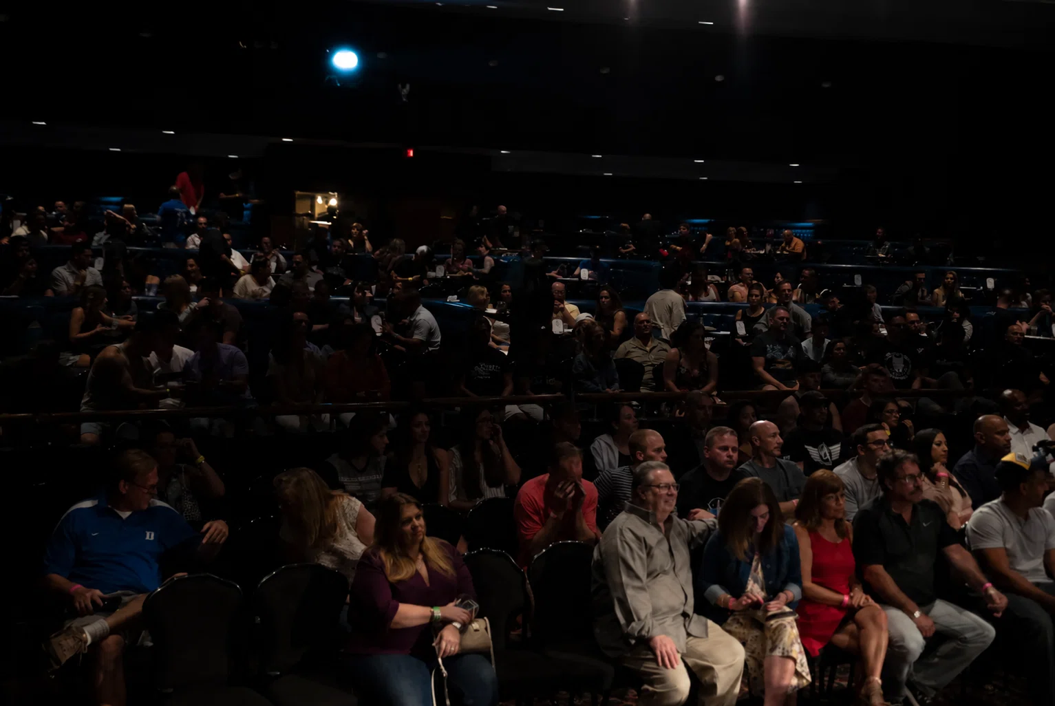 Crowd gathering and waiting for the Primal fight show to begin