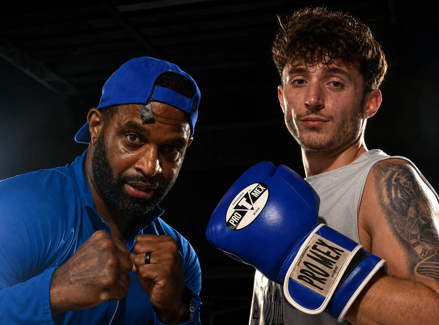 Aidan and Terrence training portrait at Primal Jym