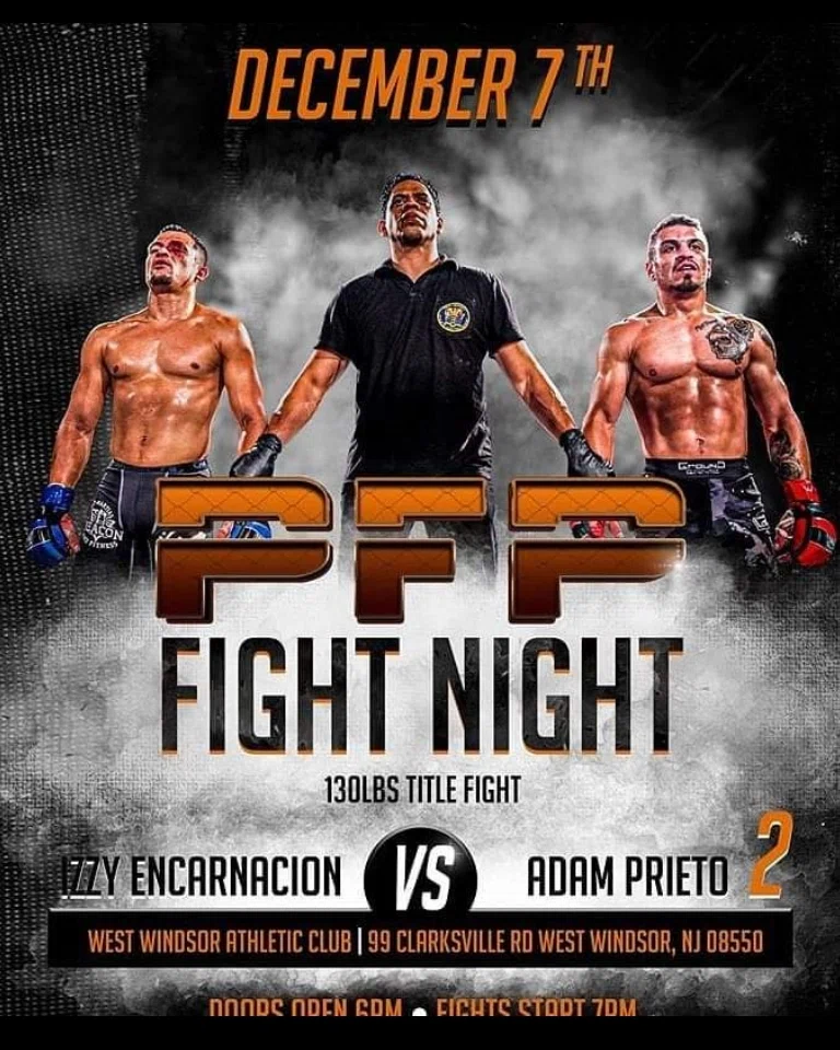 Adam Prieto PFP Fight Night title fight poster
