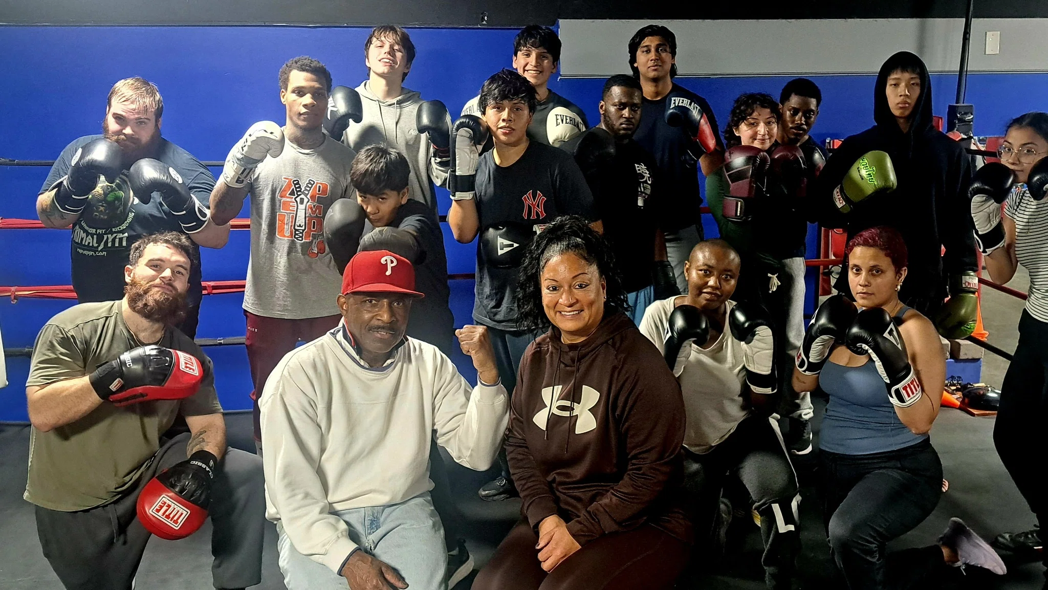 Primal family group photo at Primal Jym