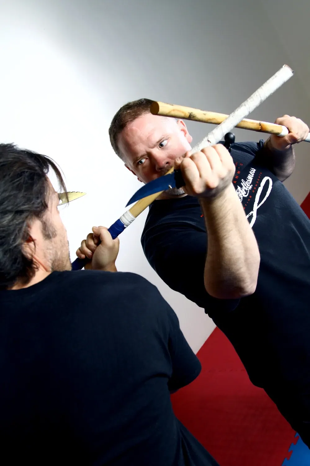 Knife defense and weapon control training